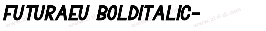 FuturaEU BoldItalic字体转换